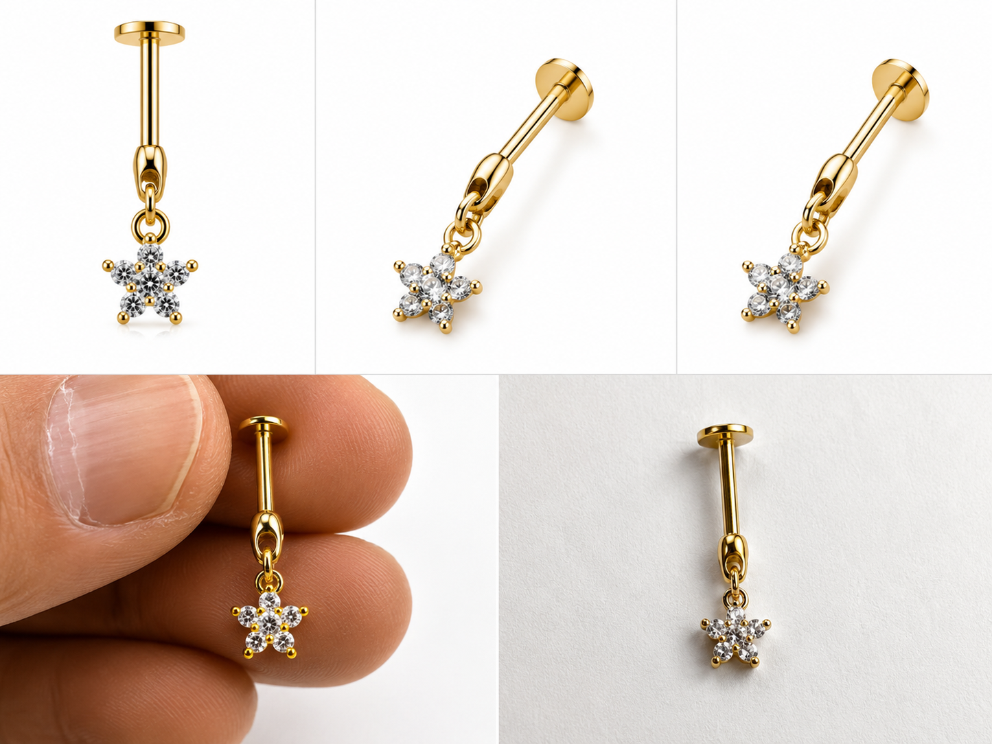 Sunflower Bugadi Studs - SINGLE