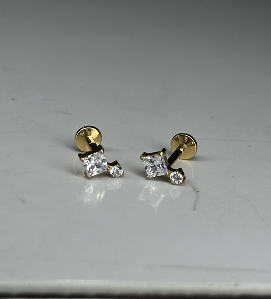 MUSE FLAT STUDS - PAIR