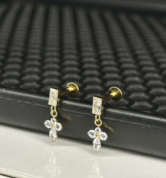 ELIX FLAT STUDS - PAIR