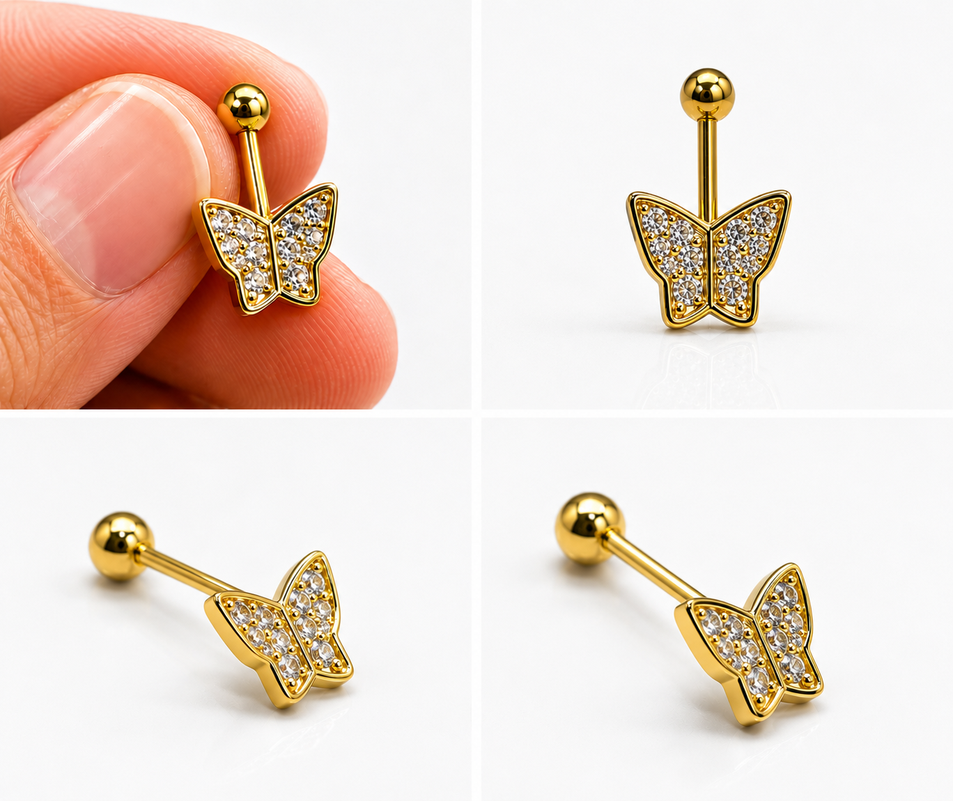 Butterfly Bugadi Studs - SINGLE