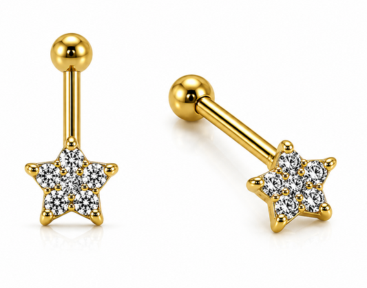 Star Flower Bugadi Studs - SINGLE