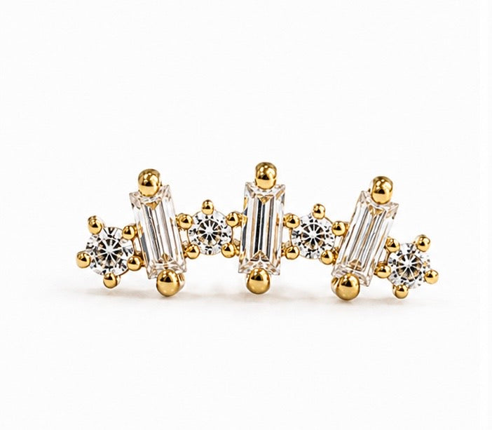 Strata Flat Studs - PAIR