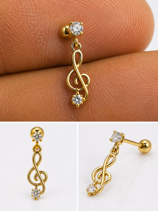 Music Hanging Studs - PAIR
