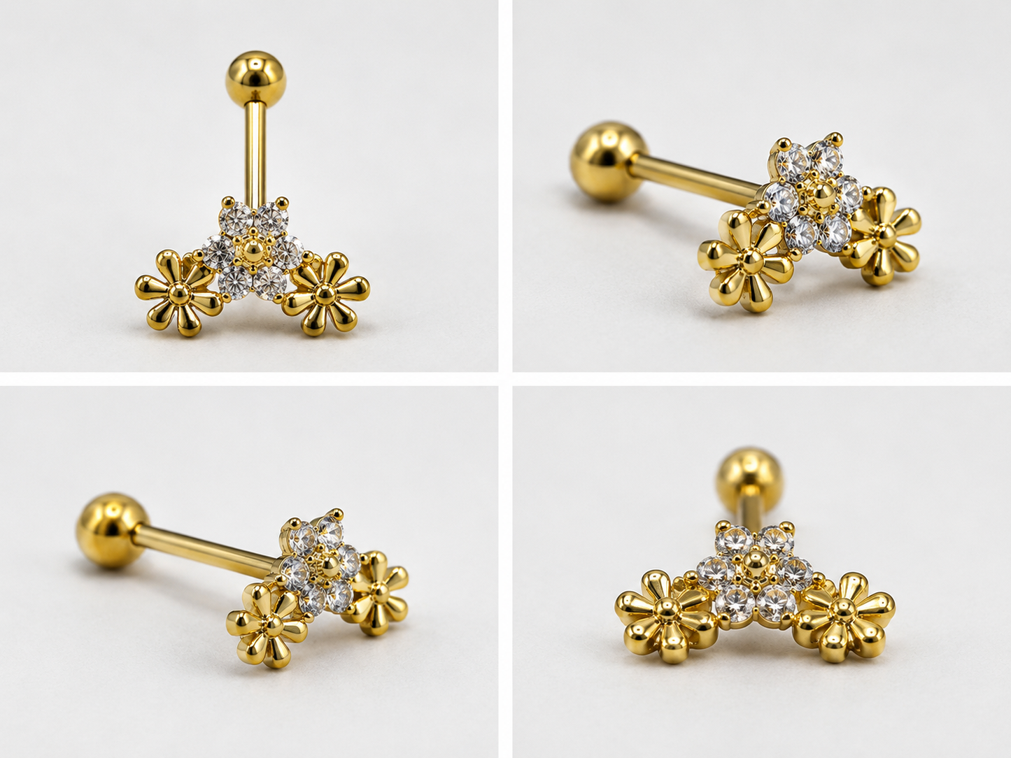 Flowers Bugadi Studs - SINGLE