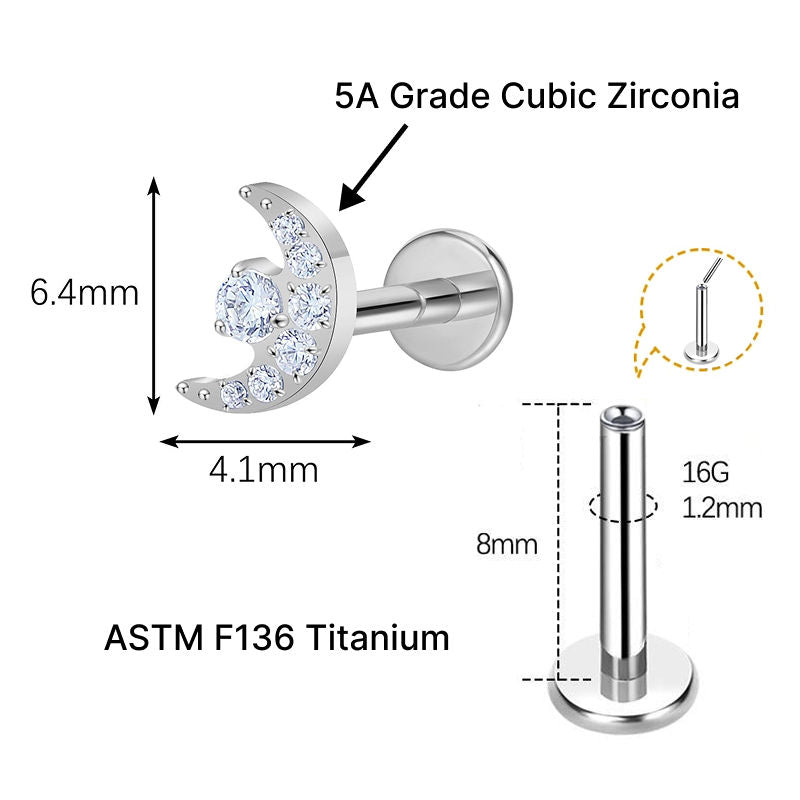 ORBIT FLAT STUDS - PAIR
