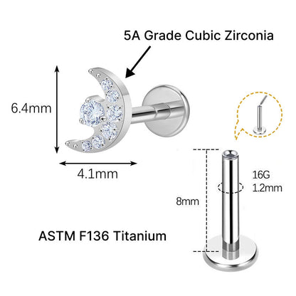 ORBIT FLAT STUDS - PAIR