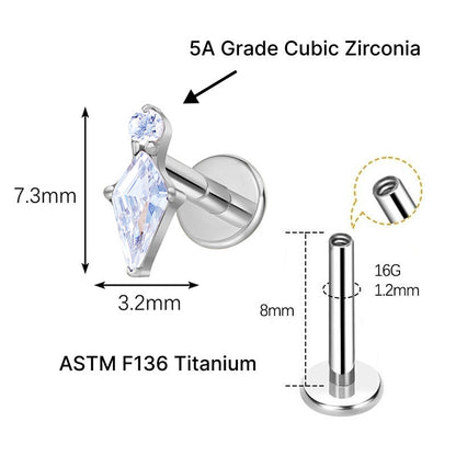 PETAL FLAT STUDS - PAIR