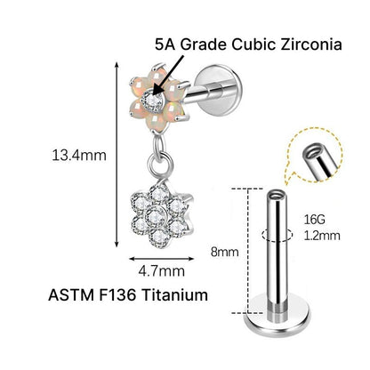 ARIA FLAT STUDS - PAIR