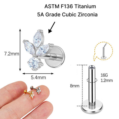 AELIA FLAT STUDS - PAIR