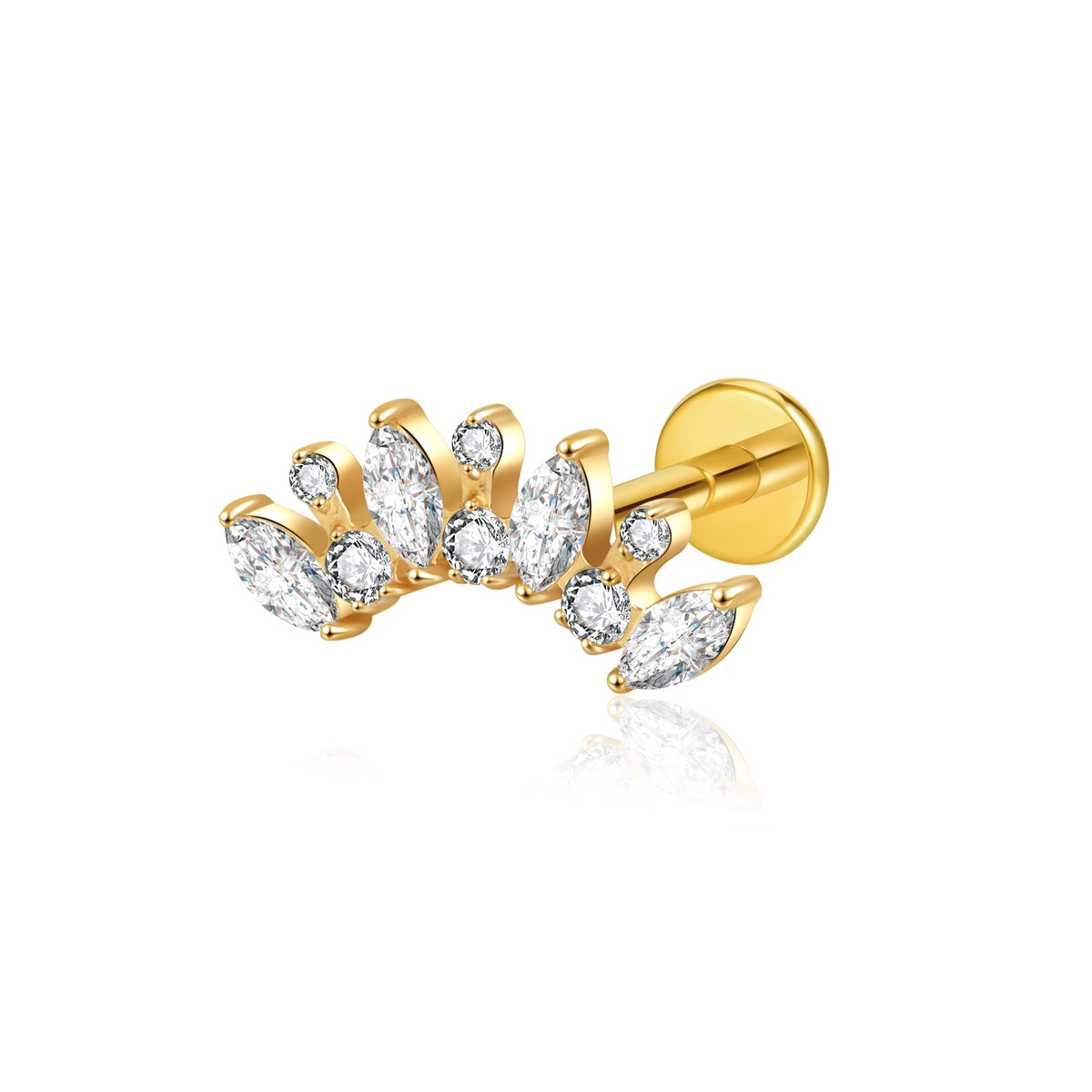 ELARA FLAT STUDS - PAIR