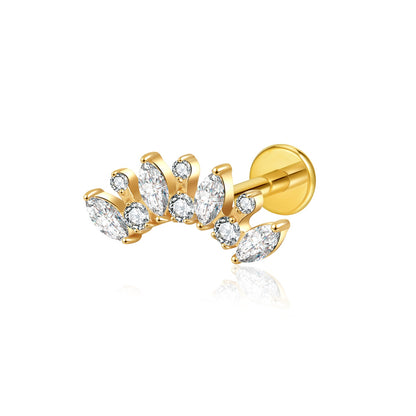 ELARA FLAT STUDS - PAIR