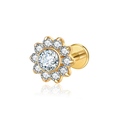 HALO FLAT STUDS - PAIR