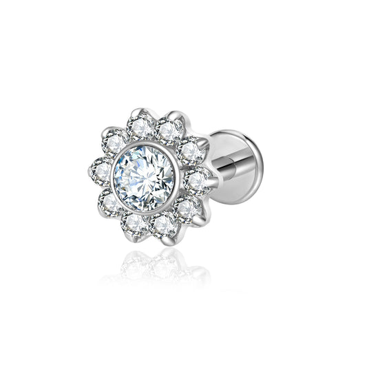 HALO FLAT STUDS - PAIR