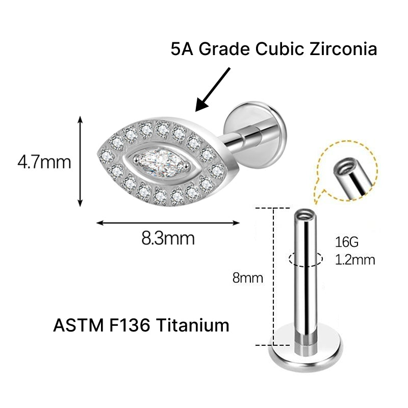 ECLIPSE FLAT STUDS - PAIR