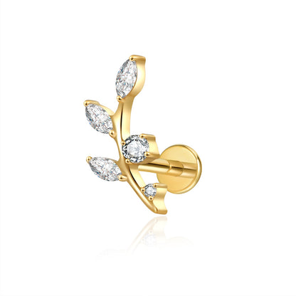 SEREN FLAT STUDS - PAIR