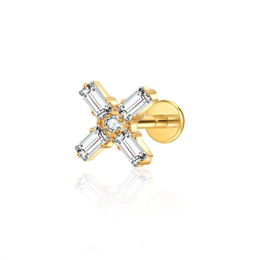 CELESTE FLAT STUDS - PAIR