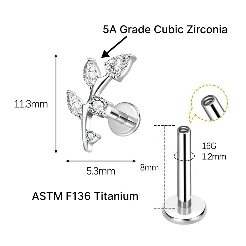 SEREN FLAT STUDS - PAIR