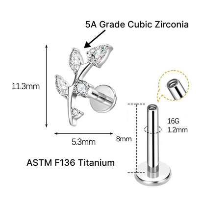 SEREN FLAT STUDS - PAIR