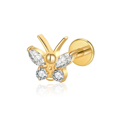 LYRA FLAT STUDS - PAIR