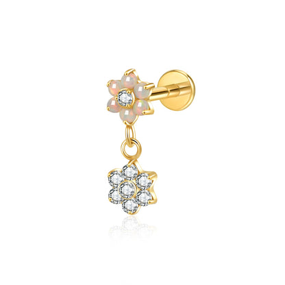 ARIA FLAT STUDS - PAIR