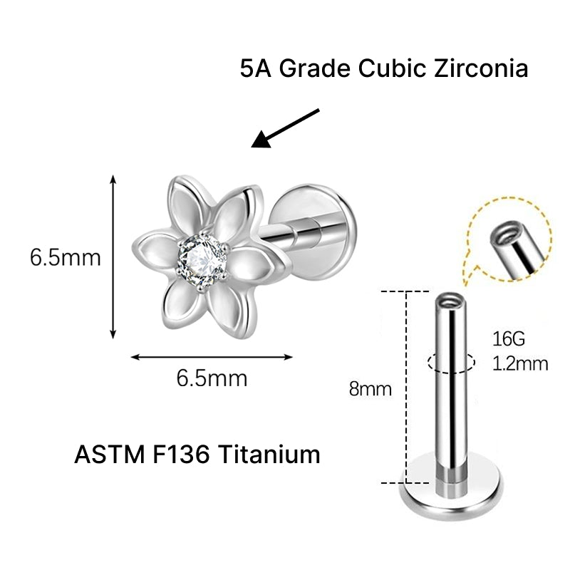 SOLARA FLAT STUDS - PAIR