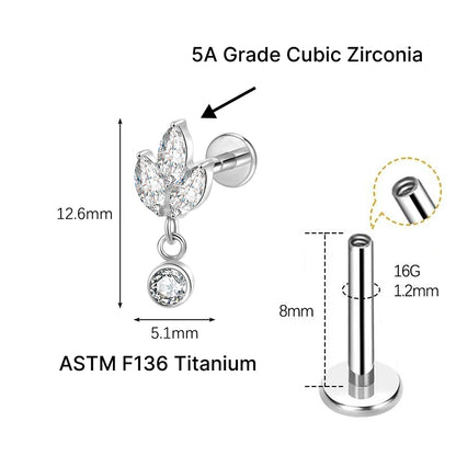 VÉRA FLAT STUDS - PAIR