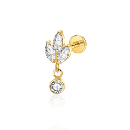 VÉRA FLAT STUDS - PAIR