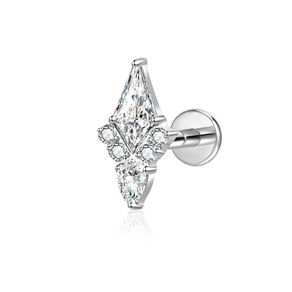 BLOSSOM FLAT STUDS - PAIR