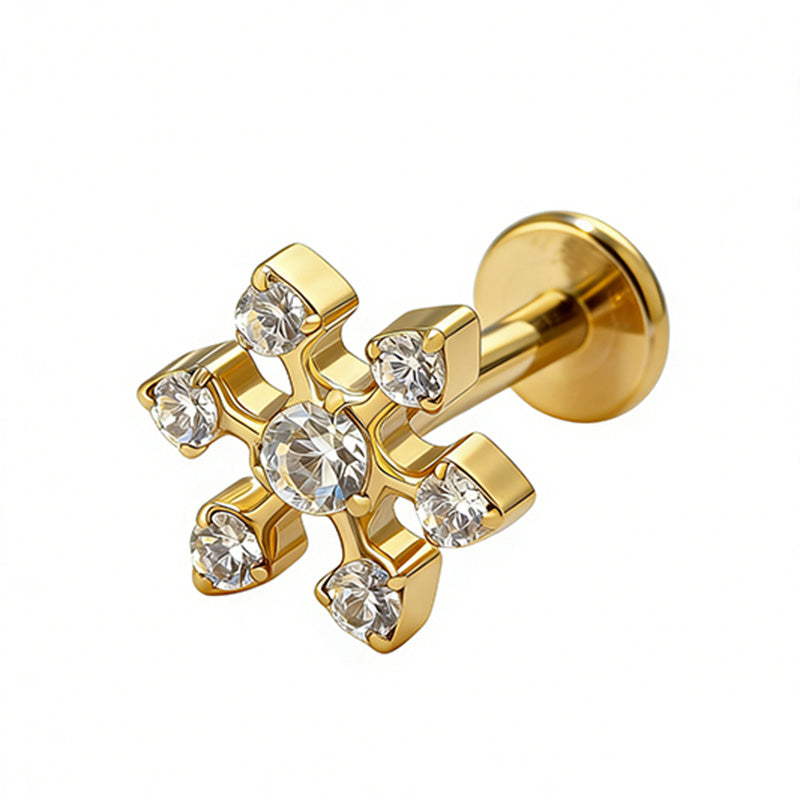VEIL FLAT STUDS - PAIR