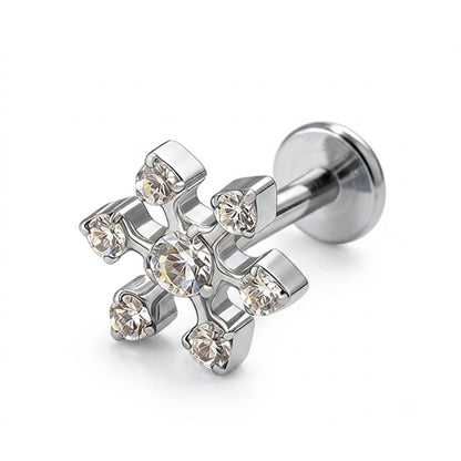 VEIL FLAT STUDS - PAIR