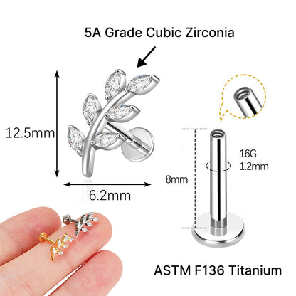 SOLENE FLAT STUDS - SINGLE