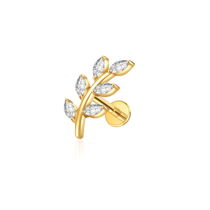 SOLENE FLAT STUDS - SINGLE