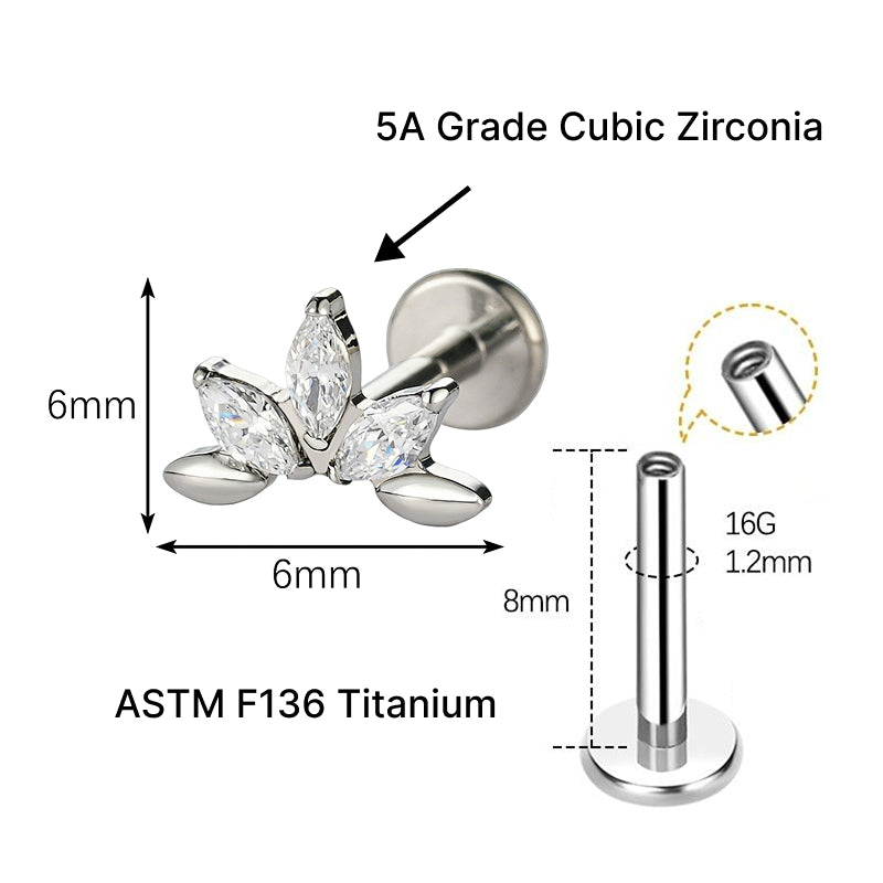 ELIX FLAT STUDS - PAIR