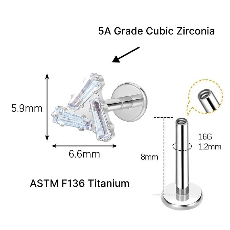 VANTA FLAT STUDS - PAIR