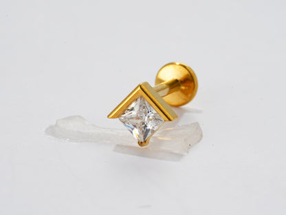 ARC FLAT STUDS - PAIR