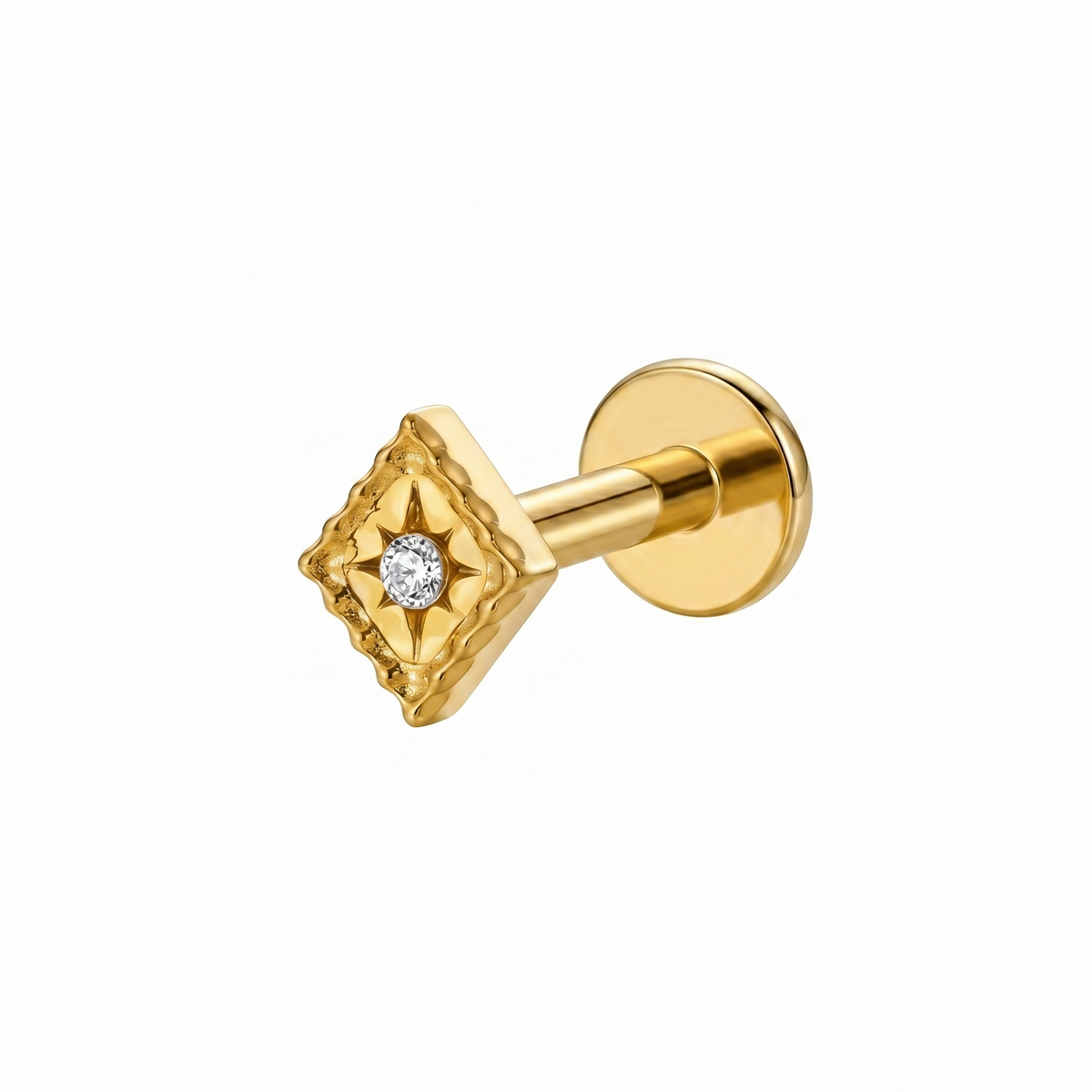 DUO FLAT STUDS - PAIR