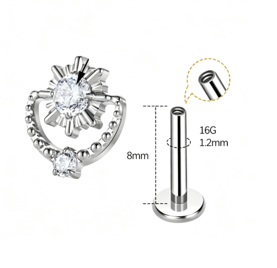 BLOOM FLAT STUDS - PAIR
