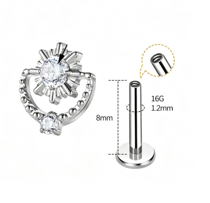 BLOOM FLAT STUDS - PAIR