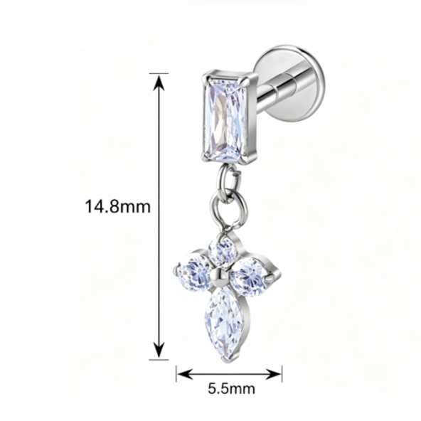 ELIX FLAT STUDS - PAIR