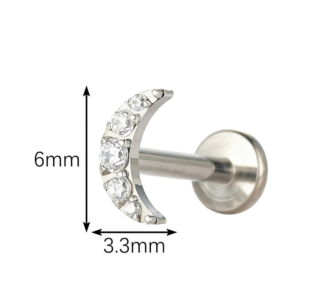 LYRIC FLAT STUDS - PAIR