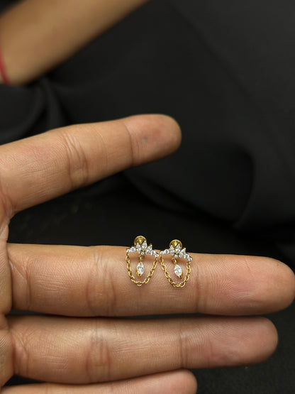 LUSTRE FLAT STUDS - PAIR