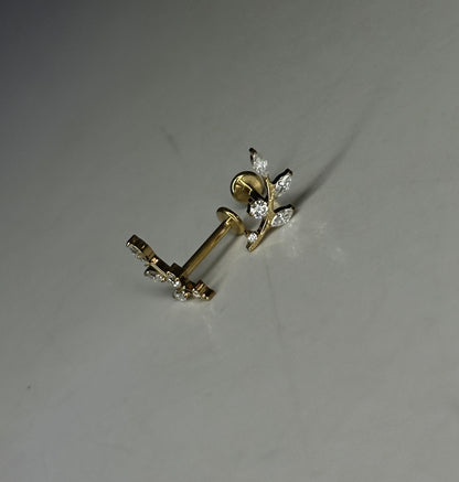 SEREN FLAT STUDS - PAIR