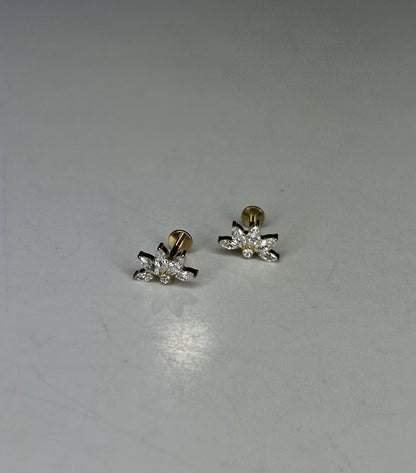 MIRA FLAT STUDS - PAIR