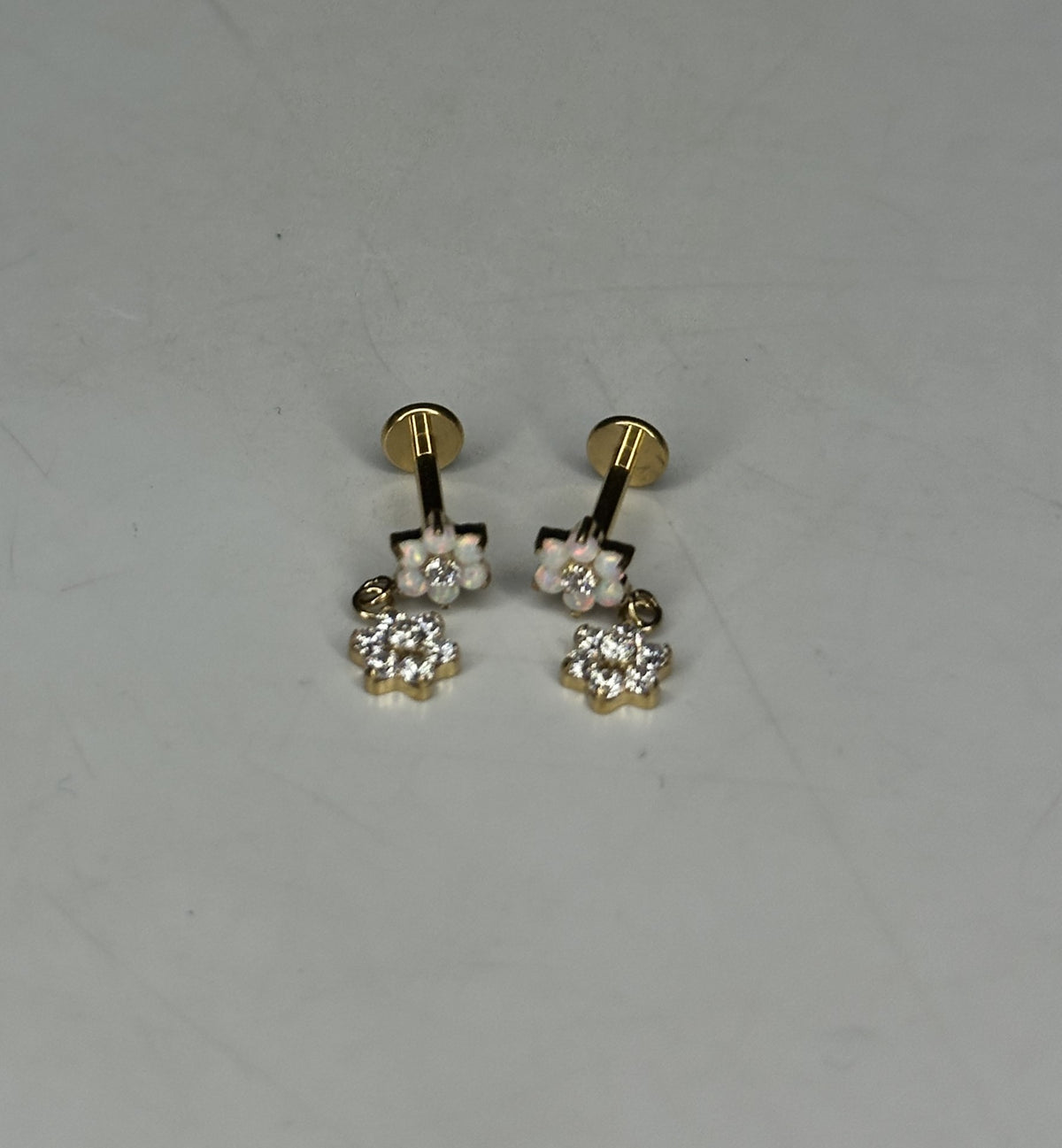 ARIA FLAT STUDS - PAIR