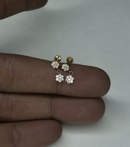ARIA FLAT STUDS - PAIR