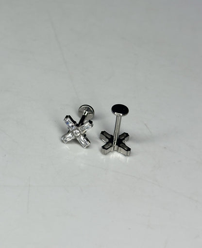 CELESTE FLAT STUDS - PAIR