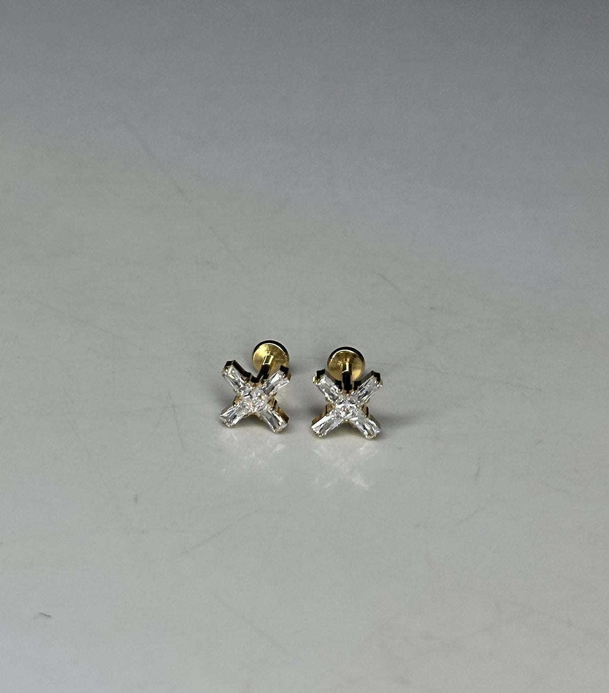 CELESTE FLAT STUDS - PAIR