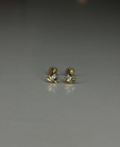 EMBER FLAT STUDS - PAIR