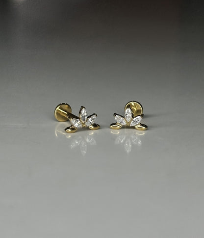 ELIX FLAT STUDS - PAIR
