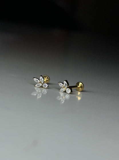 AELIA FLAT STUDS - PAIR